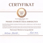 PCUD Doradztwo Podatkowe uzyskało certyfikat Solidna Marka 2013
